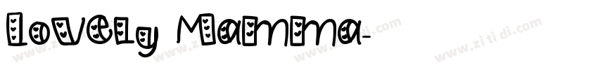 Lovely Mamma字体转换